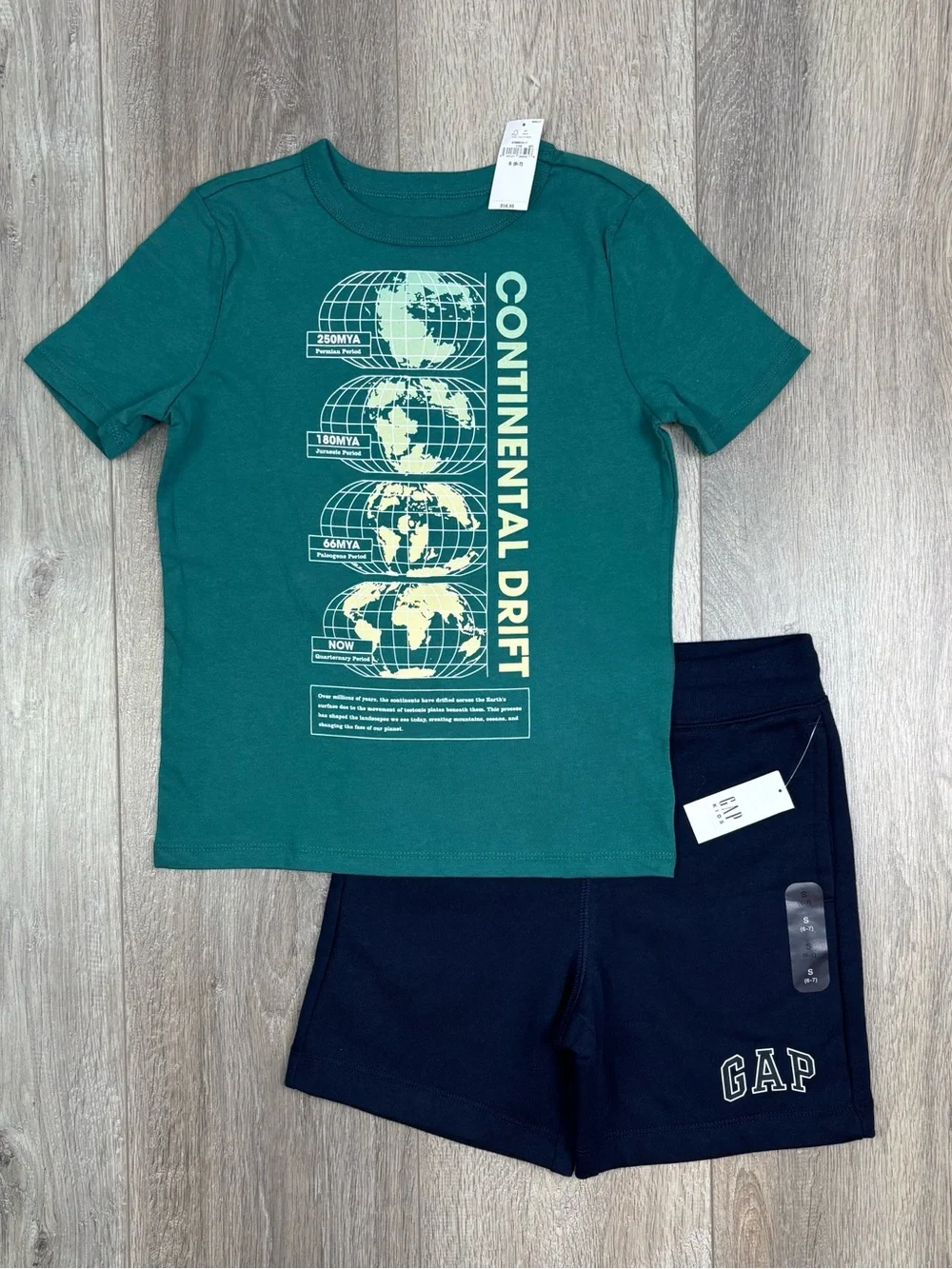 GAP Pull On Sweat Shorts Small 6/7 Navy Blue NWT